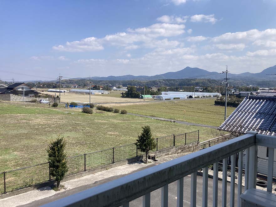 窓から見える風景